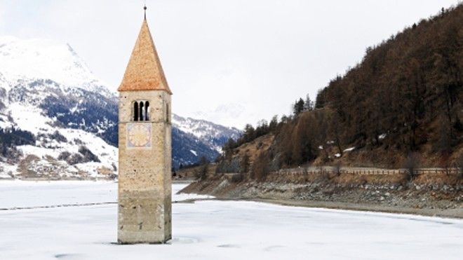 Nhà thờ Lake Reschen, Italy Nhà thờ Lake Reschen, Italy