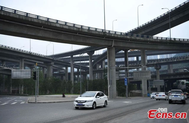 cau-vuot-huangjuewan-6 Toàn cảnh nút giao cầu vượt Huangjuewan khi nhìn từ trên cao